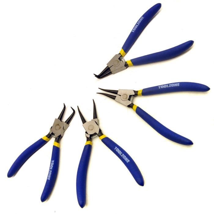 11 pcs Pince à circlips internes et externes Ensemble d/'outils Pinces à circlips