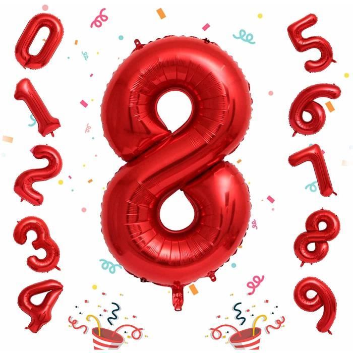Cadre Numéro En Carton Pour Ballons - Décoration Fête Anniversaire, Mariage - Hauteur 73 Cm - Réutilisable