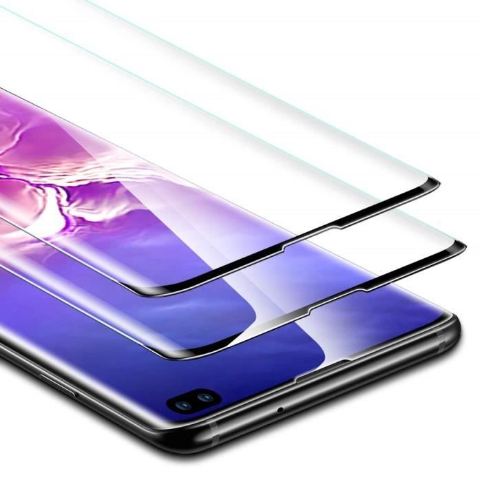 2pcs Samsung Galaxy S10 Plus Verre Trempé , 3D Film Protection Écran [Non Compatible avec Lecteur d’Empreinte]