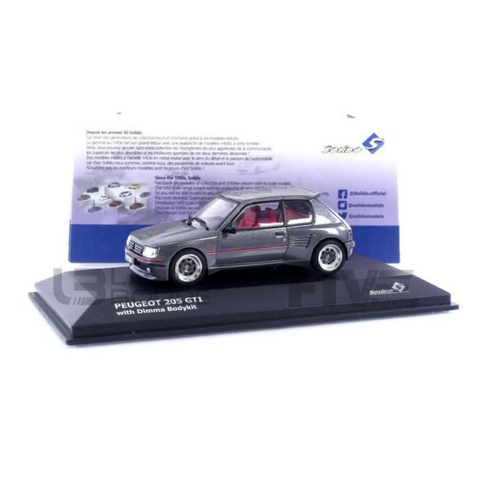 Voiture Miniature de Collection - SOLIDO 1/43 - PEUGEOT 205 Dima (T16) -  Grey - 4310804 - Cdiscount Jeux - Jouets