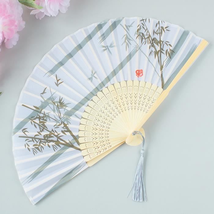 Éventail Chinois Traditionnel Pliable - 39,12 Cm, Danse, Décoration Vintage