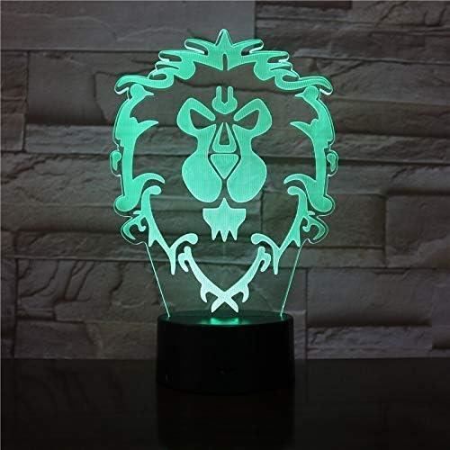 Veilleuse Lion Blanc LED Multicolore 16 Couleurs