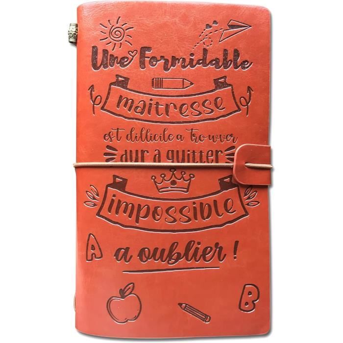 Sinmoe Coffret Cadeau Maîtresse D'École - Cahier, Stylo Et Porte-Clés Merci Maîtresse