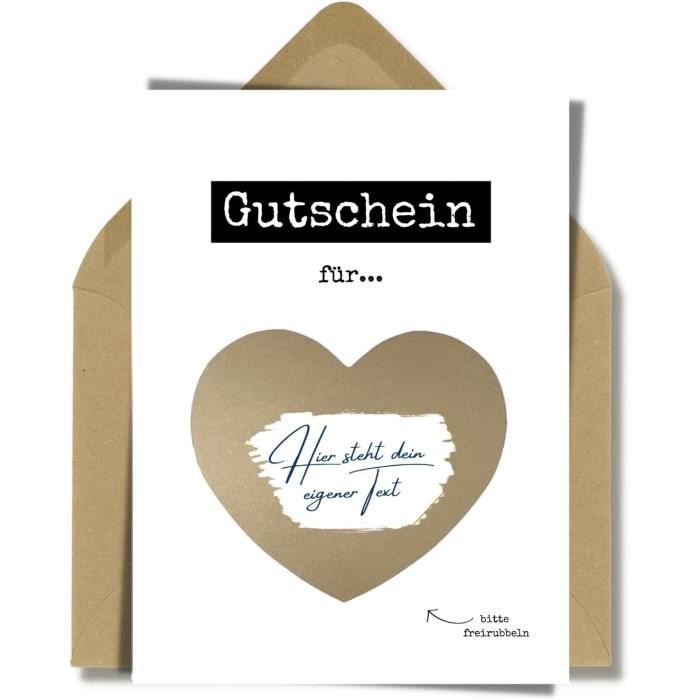 Lot De 5 Cartes à Gratter Sans Gratter Pour écrire Soi-même