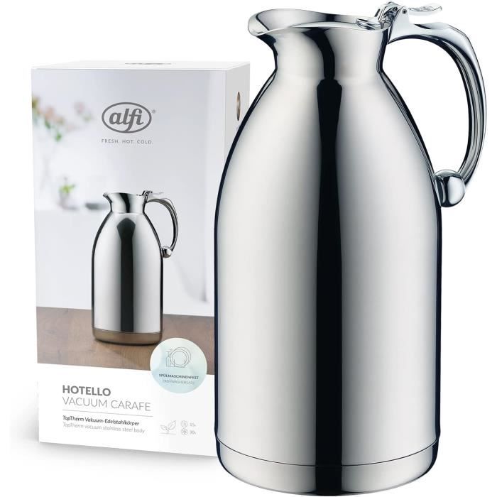 Pichet Isotherme Inox Louis Tellier 2L - Pour Boissons Chaudes/froides, Conservation Longue Durée (Ø21,5x18cm) - 7