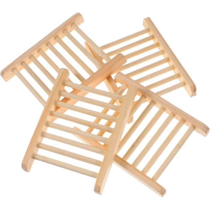 4 Porte-savons Avec égouttoir Double Couche - Adhésif Sans Perçage, 4 Couleurs - Pour Salle De Bain, Cuisine - 10