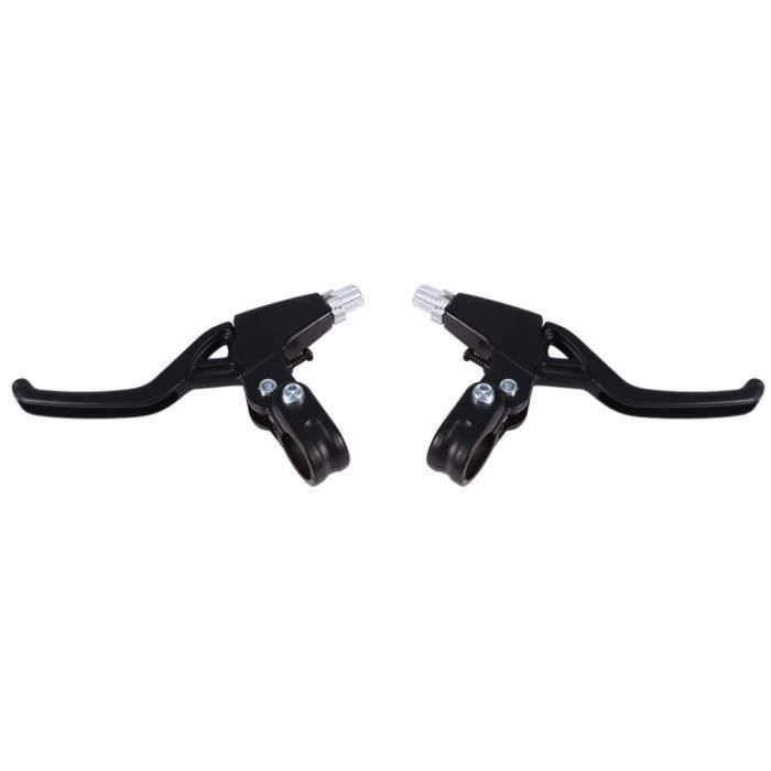 Paires De Leviers De Frein VTT Avec Câble 1.5m - Pour Vélos électriques, Guidon 22.5mm - Coupe-moteur Intégré