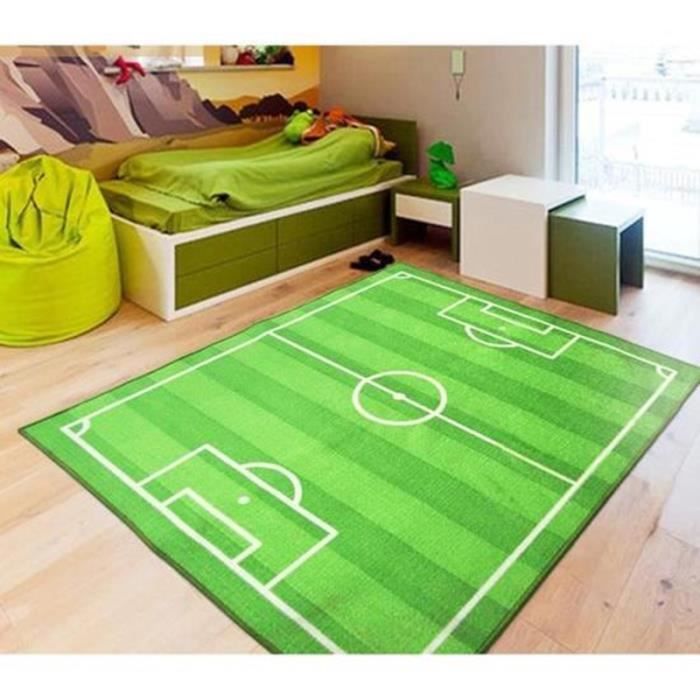 Acheter Tapis d'herbe verte de terrain de Football pour chambre d'enfants,  tapis de jeu pour chambre à coucher, salon, tapis doux, décoration de  maison