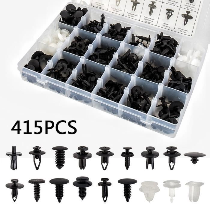 Generic Attache Auto mixte Clips pare chocs voiture fixation Rivet panneau  porte à prix pas cher