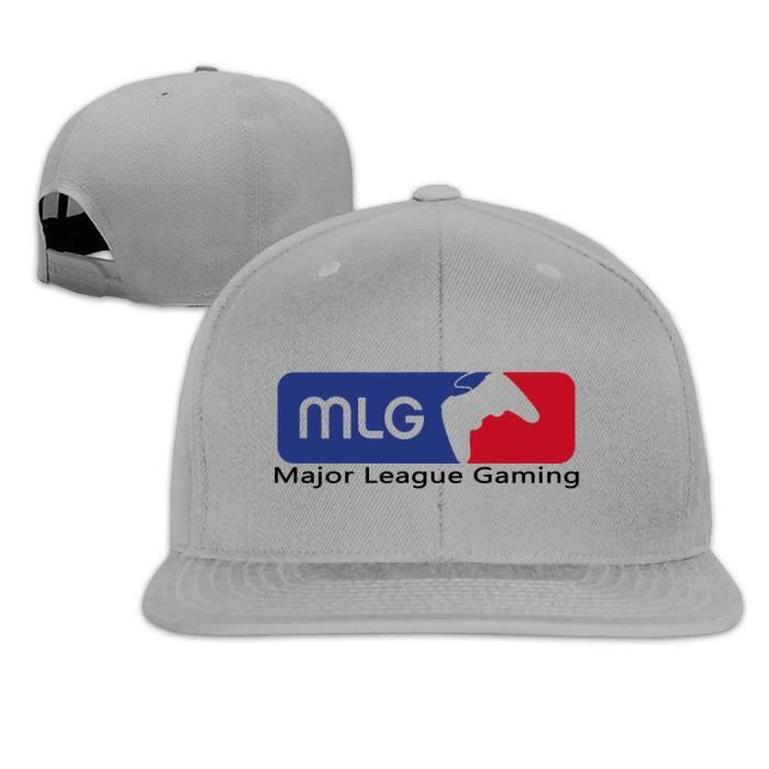 Man \u0026 Women Major League Gaming MLG ESports Logo Flat Brim Hat Ash -  Cdiscount Prêt-à-Porter