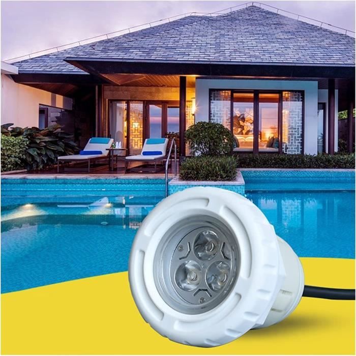 Éclairage Sous-marin De Piscine CERTIKIN PU9LB - 12V, 45W, IP68, Pour Eau Douce Ou Salée