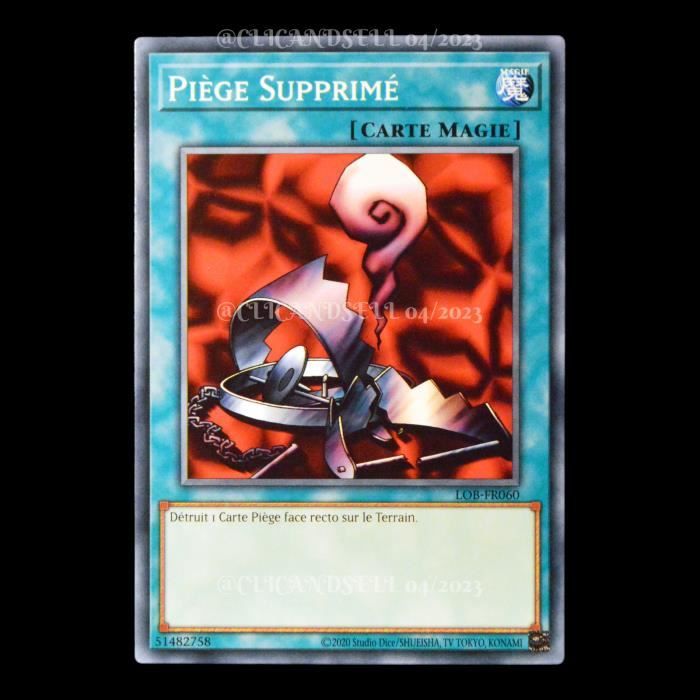 Carte YUGIOH LOBFR060 Piège Supprimé Cdiscount Jeux Jouets