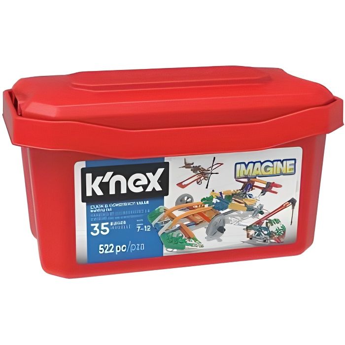 Super Box Baril creation 35 modeles 522 pieces Knex - Imagine, Construction - Jeu enfant 7 ans et plus