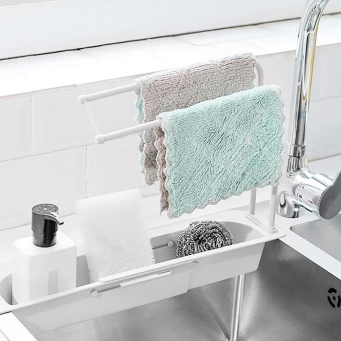 Égouttoir À Vaisselle Extensible, Pliable En Acier Inoxydable Avec