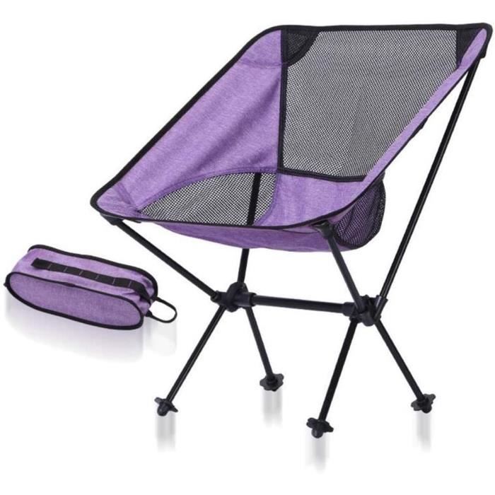 Chaise Pliante De Camping Zeripikfoasp - Avec Accoudoirs, 100 Kg Max, Légère Et Confortable Pour Extérieur