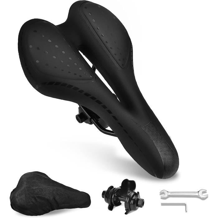 Selle De Vélo Binnan Gel Confort - Anti-Choc, Réglable - Pour VTT, Route, BMX, Vélo Pliable