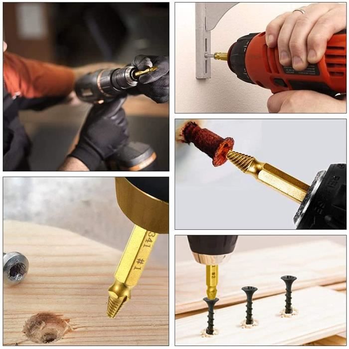 Boulons Extracteur De Vis, 5 Pièces Cassés Et Cassés Extracteur De Vis Kit D