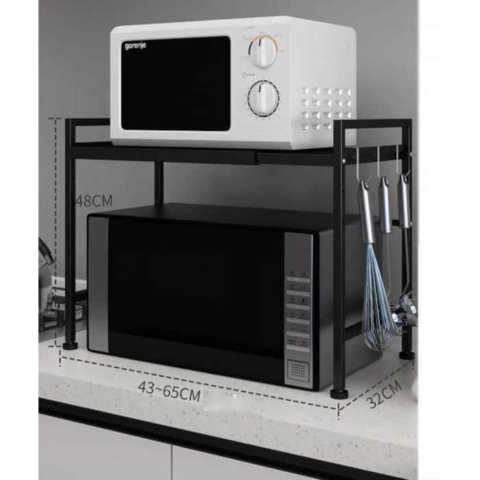 Support Micro Onde Shelf Telescopique Multifonction Cuisine