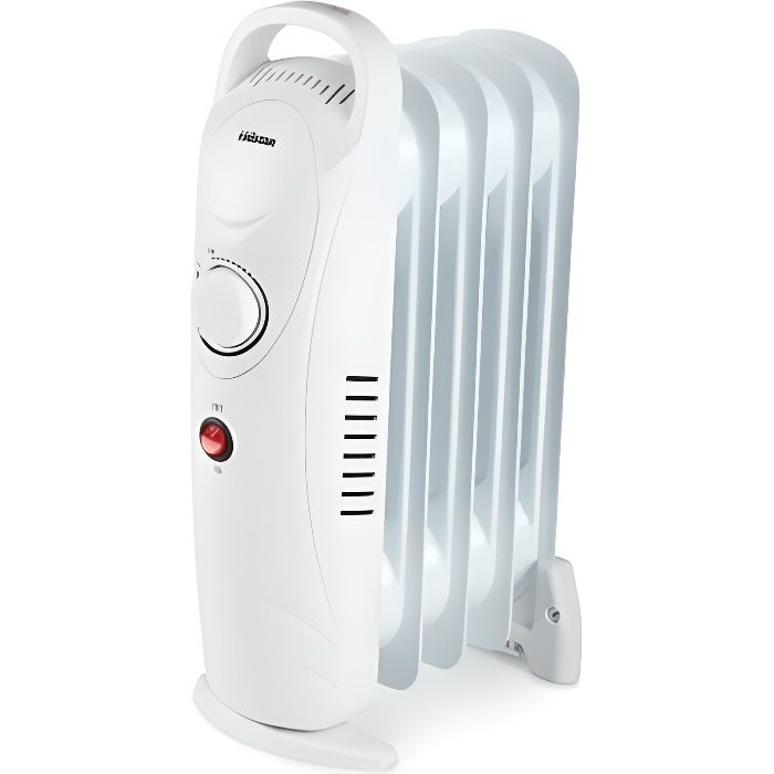 Tristar mini-radiateur à bain d'huile 5 ailettes ka-5103 500 w, mini radiateur b