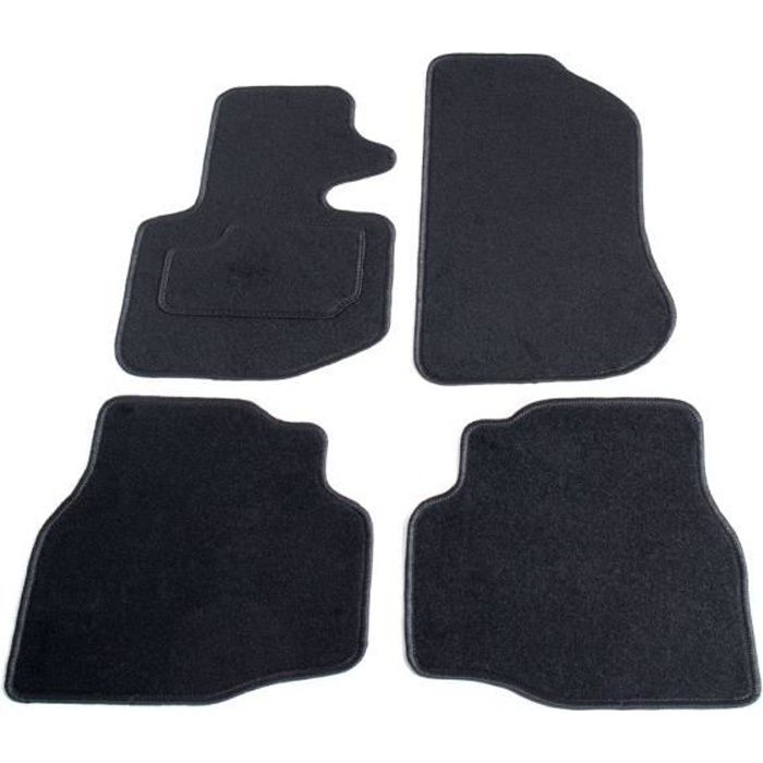 Tapis de sol Set pour set pour 3er BMW e36 Limo Compact Coupé Touring avec bordure rouge