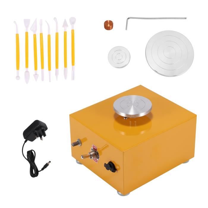 Tour De Potier Électrique 25cm 280W 110V Pour Débutants - Kit Complet Avec Outils (Marque BFO)