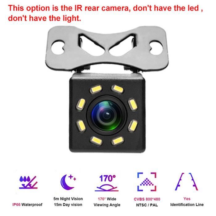 Caméra De Recul Universelle + Câbles - Angle 170°, Pour Voiture, Camping-car, Utilitaire - Neuf