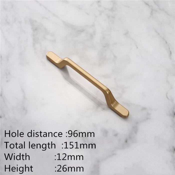 5 Poignées De Tiroir Encastrées En Métal Cuivré – Uxcell, 65x35mm, Entraxe 27mm