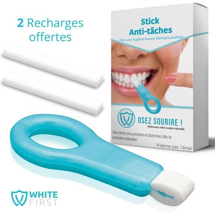 Stick Anti Taches White First Bandes De Blanchiment Dentaire Professionnel Pour Enlever Les Traces Et Rendre Vos Dents Blanches Cdiscount Au Quotidien