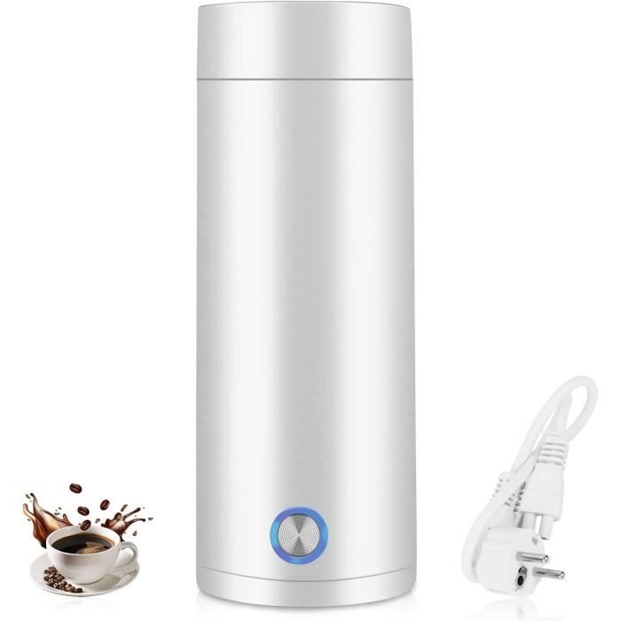 Bouilloire électrique Voyage 3 En 1 - Acier Inox 304 - 350 Ml - Portable Avec Sangle - Pour Thé, Café, Lait Bébé