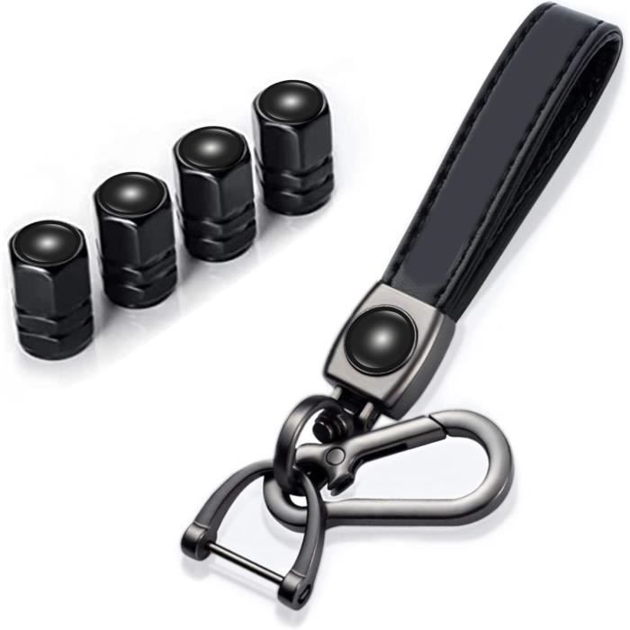 Bouchons De Valve Pneu Audi TT - Aluminium Avec Joint - Noir - Lot De 4 - Protection Contre Poussière, Corrosion