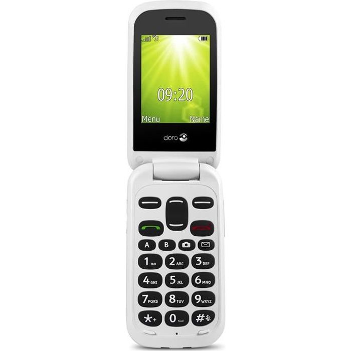 Top achat T&eacute;l&eacute;phone portable Doro 2404 blister Red/White pas cher