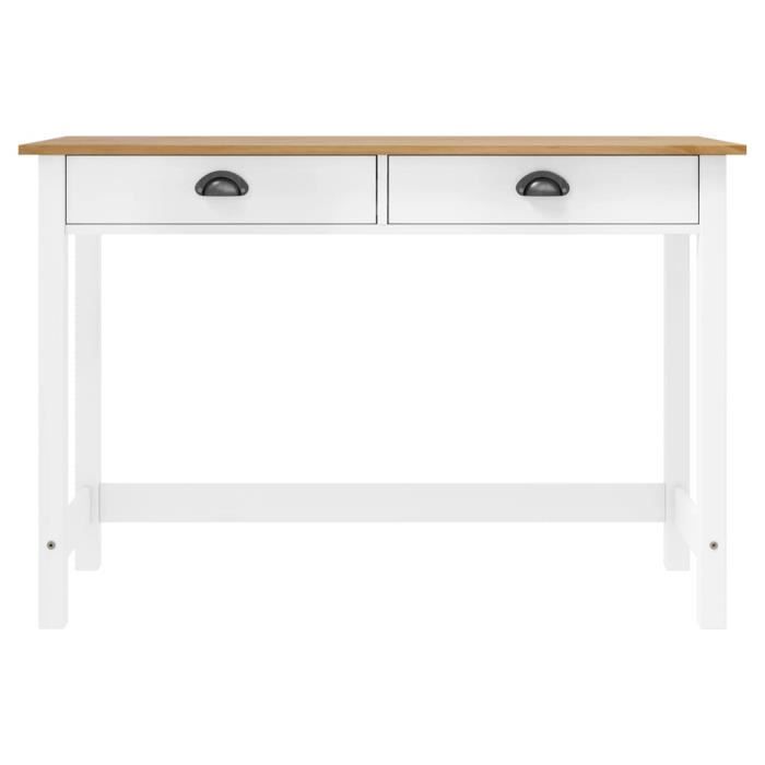 Table console - DUOKON - Hill - 2 tiroirs - Bois massif - 110x45x74 cm