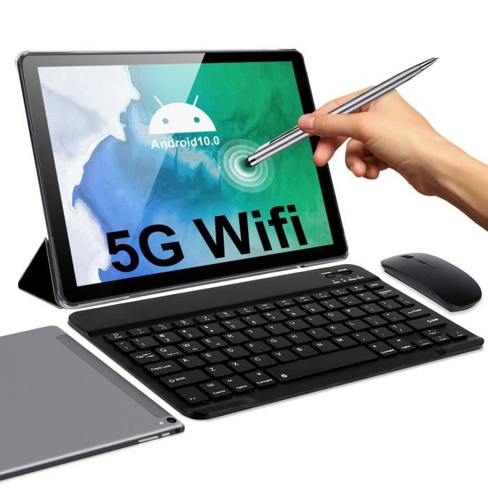Tablette Tactile 10 pouces4G + 64G/128G5GWiFiAndroid 10.0 Certifié
