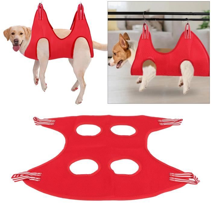 Comparer les prix de JOU® Hamac Toilettage pour Chiens et Chats, Harnais de Coupe d’Ongles Toilettage de Table（Ensemble rouge 10 pièces M ） 158526