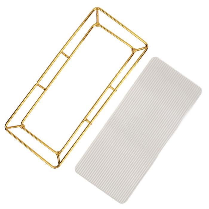 Plateau rectangulaire martelé en acier inoxydable martelé - Plateau de service décoratif multifonction pour la maison, le restaurant - Argenté Plateau rectangulaire martelé en acier inoxydable martelé - Plateau de service décoratif multifonction pour la maison, le restaurant - Argenté