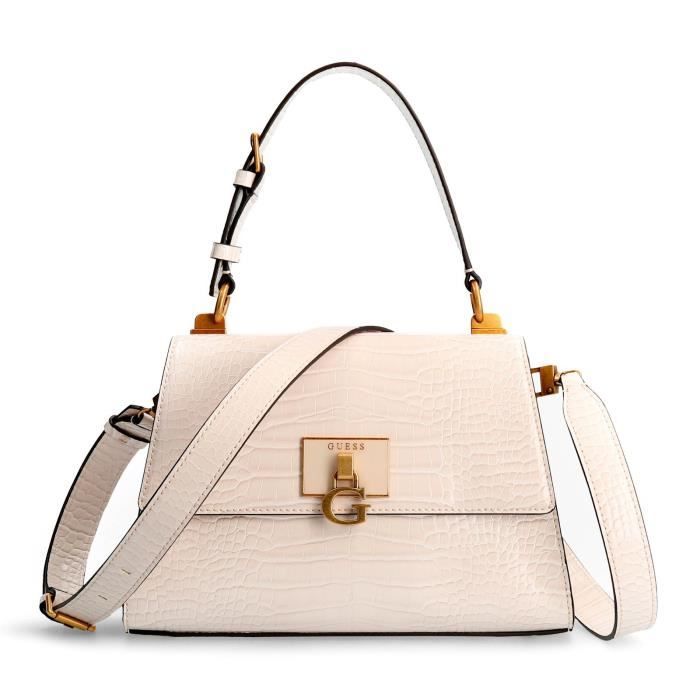GUESS Stephi Top Handle Flap Bag Stone [204209] sac à main sac a main