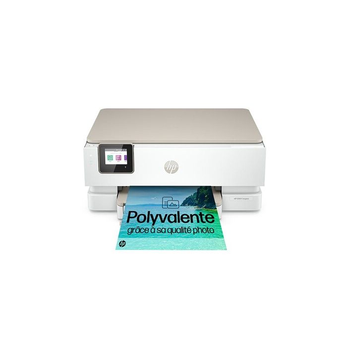 Imprimante multifonction Tout-en-un HP Envy Inspire 7224e Blanc et beige - HEWLETT-PACKARD