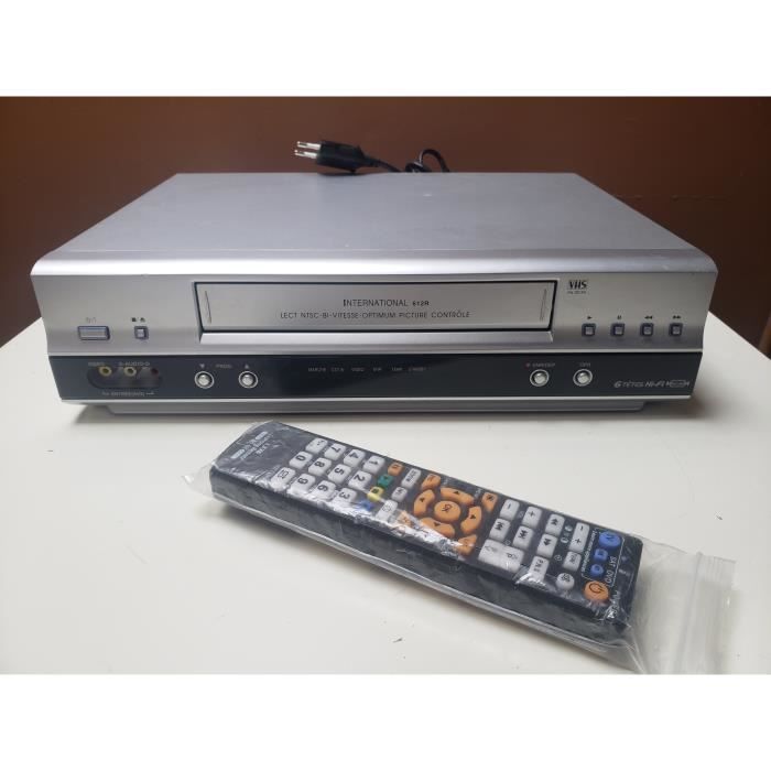 MAGNETOSCOPE INTERNATIONAL 612R LECTEUR ENREGISTREUR K7 CASSETTE VIDEO VHS 6 TETES HIFI STEREO + TEL