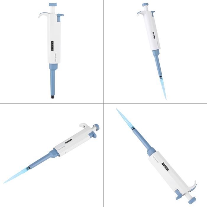 Minifinker Pipette 200ul 1 pc monocanal manuel réglable Pipette Pipette Pipette outil de