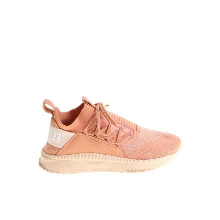 basket puma femme rose et noir