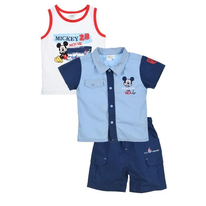 Ensemble Debardeur Shirt Bermuda Mickey Mouse Bebe Garcon Bleu Cdiscount Pret A Porter Ensemble Debardeur Shirt Bermuda Mickey Mouse Bebe Garcon Bleu Cdiscount Pret A Porter