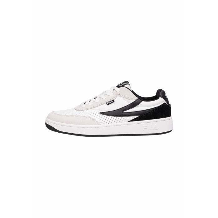 Baskets Homme - FILA - Sevaro S - Cuir - Blanc/Noir - Lacets Baskets Homme - FILA - Sevaro S - Cuir - Blanc/Noir - Lacets