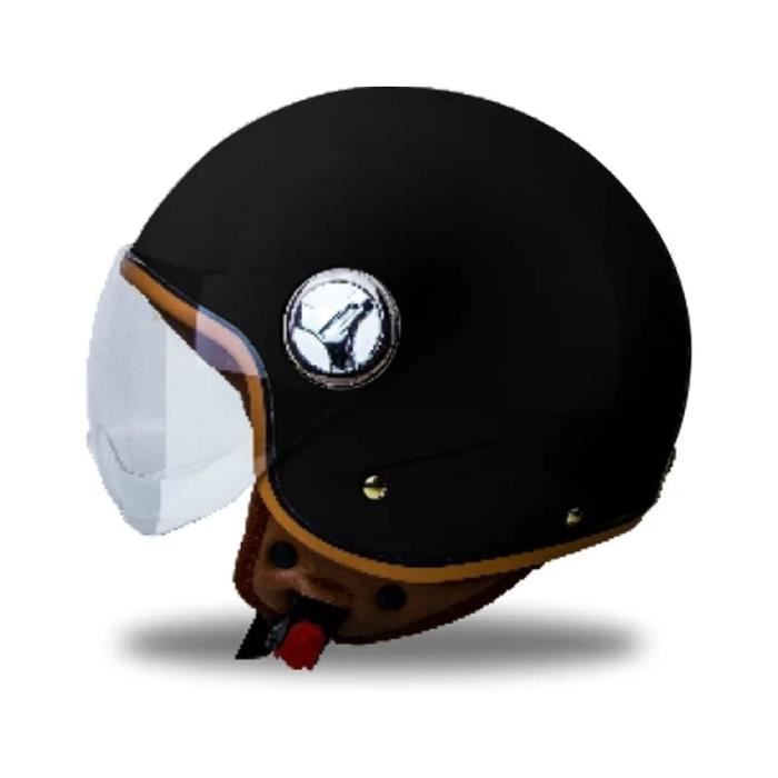 Casque de moto demi ouvert visage taille réglable protection casques de