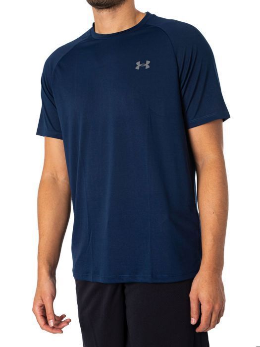 Tee-shirt Homme - UNDER ARMOUR - TECH 2.0 - Bleu - Running - Coupe ample et matière UA Tech™