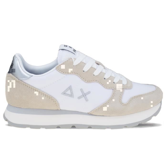 SUN68 Chaussures Femme SUN68 Ally Gold Silver Blanc - Lacets - Dessus Synthétique