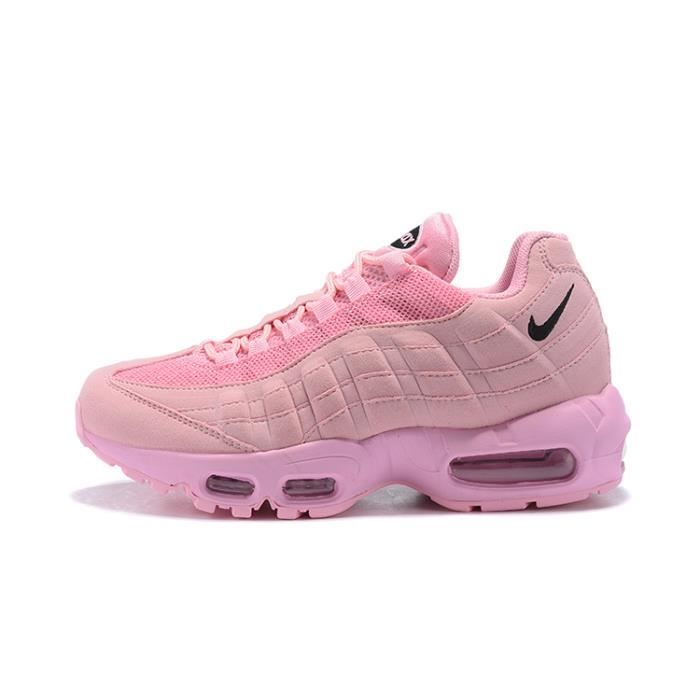 Chaussures de running Nike Air Max 95 Ember Glow avec amortisseur et semelle antiderapante Rose Cdiscount Sport