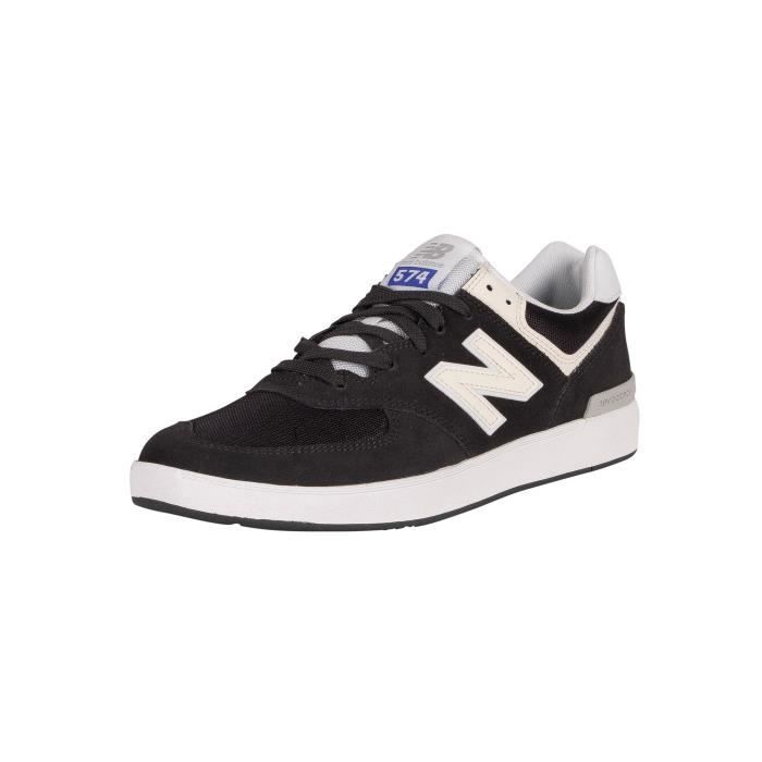 New Balance Pour des hommes All Coasts 574 Baskets en daim Noir Noir Cdiscount Chaussures