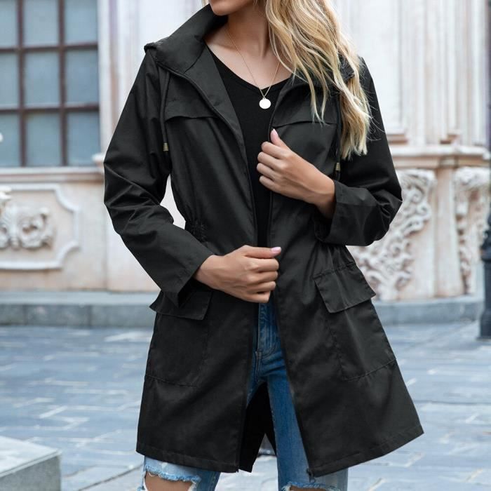 Imper long femme à capuche top