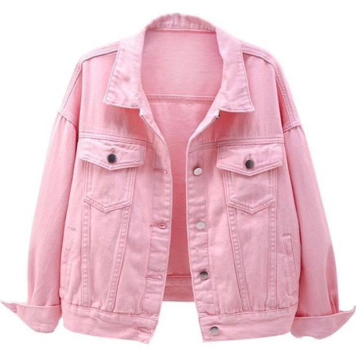 Veste en hotsell jean coloré femme