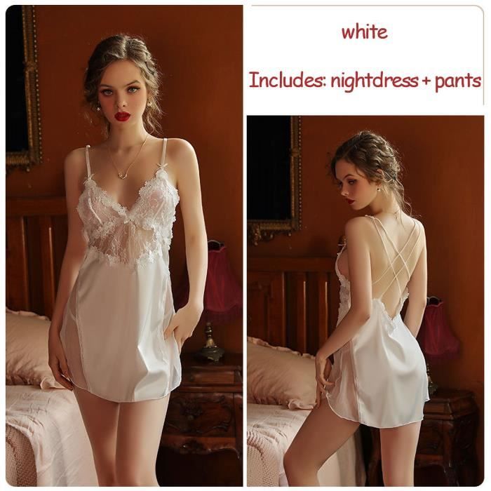Chemise De Nuit Noire Babydoll Dentelle Et Volants - Taille 4XL Grande Taille - Marque Lingerie Junkie - Neuf Avec étiquettes